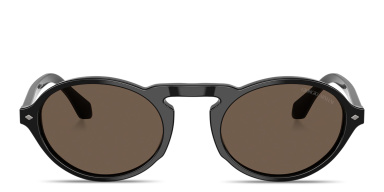 Logo Print Oval Sunglasses