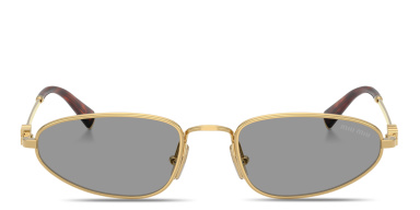 Vertical Logo Irregular Sunglasses