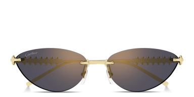 Clash de Cartier Rimless Cat-Eye Sunglasses