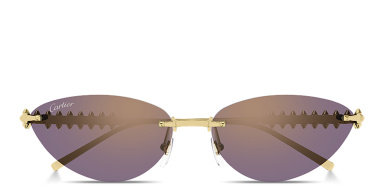 Clash de Cartier Rimless Cat-Eye Sunglasses