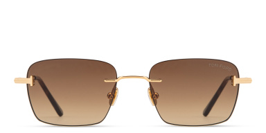 Jake Unisex Rimless Rectangle Sunglasses
