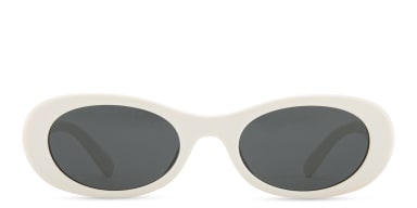 Vertical Logo Oval Sunglasses