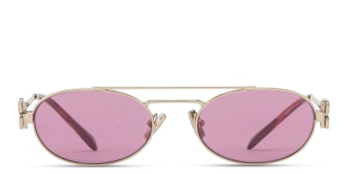 Vertical Logo Oval Sunglasses