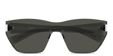 Logo Signature Wide Rimless Cat-Eye Sunglasses