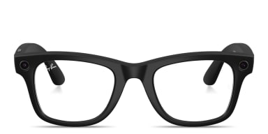 Meta Wayfarer Unisex Square Eyeglasses With Blue-Violet Light Lenses