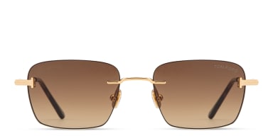 Jake Unisex Rimless Rectangle Sunglasses