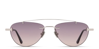 Astor Rimless Pilot Sunglasses