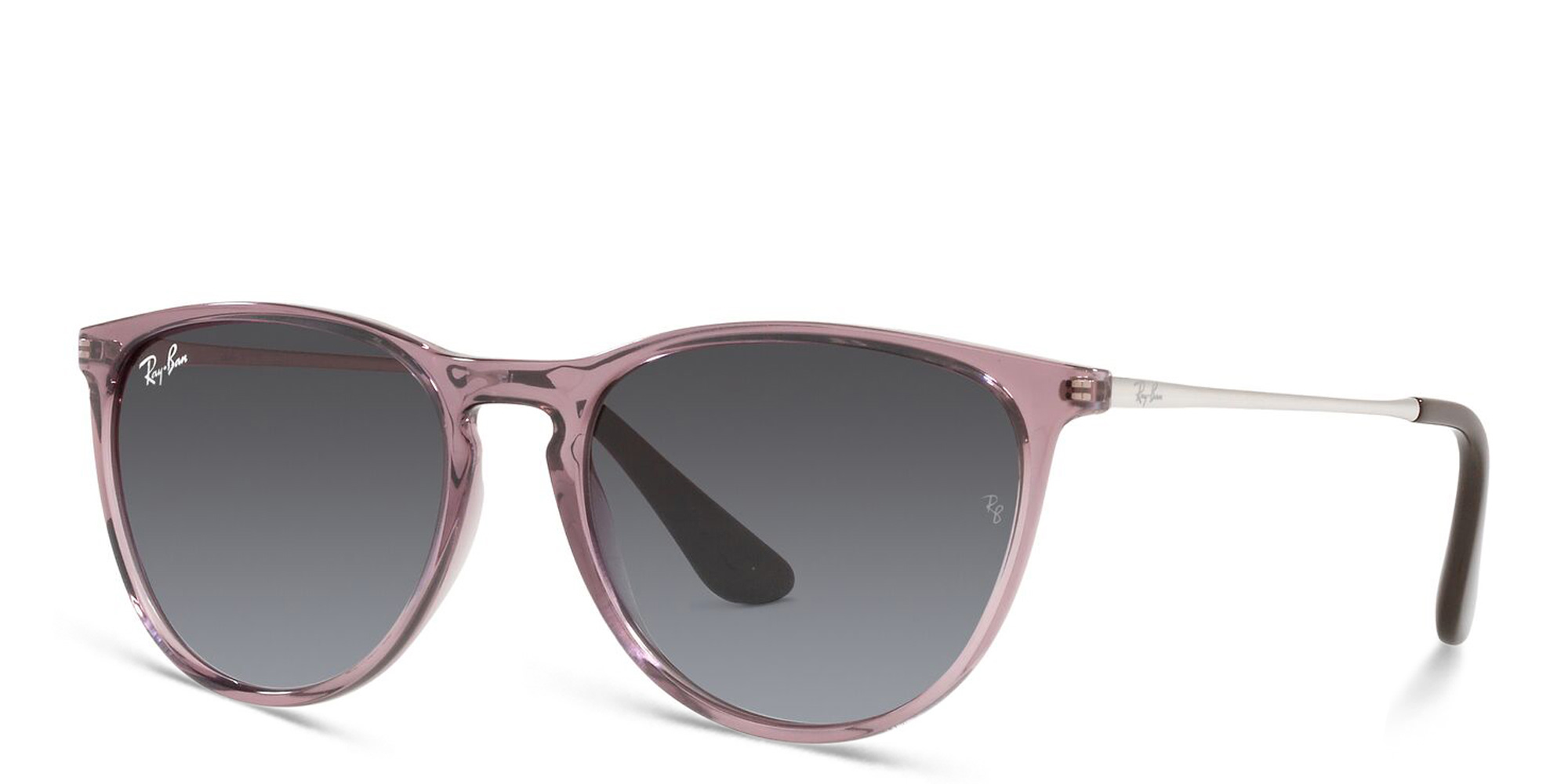 Ray-Ban Junior Kids Erika Panthos Sunglasses in Transparent Violet – Product Photo 2
