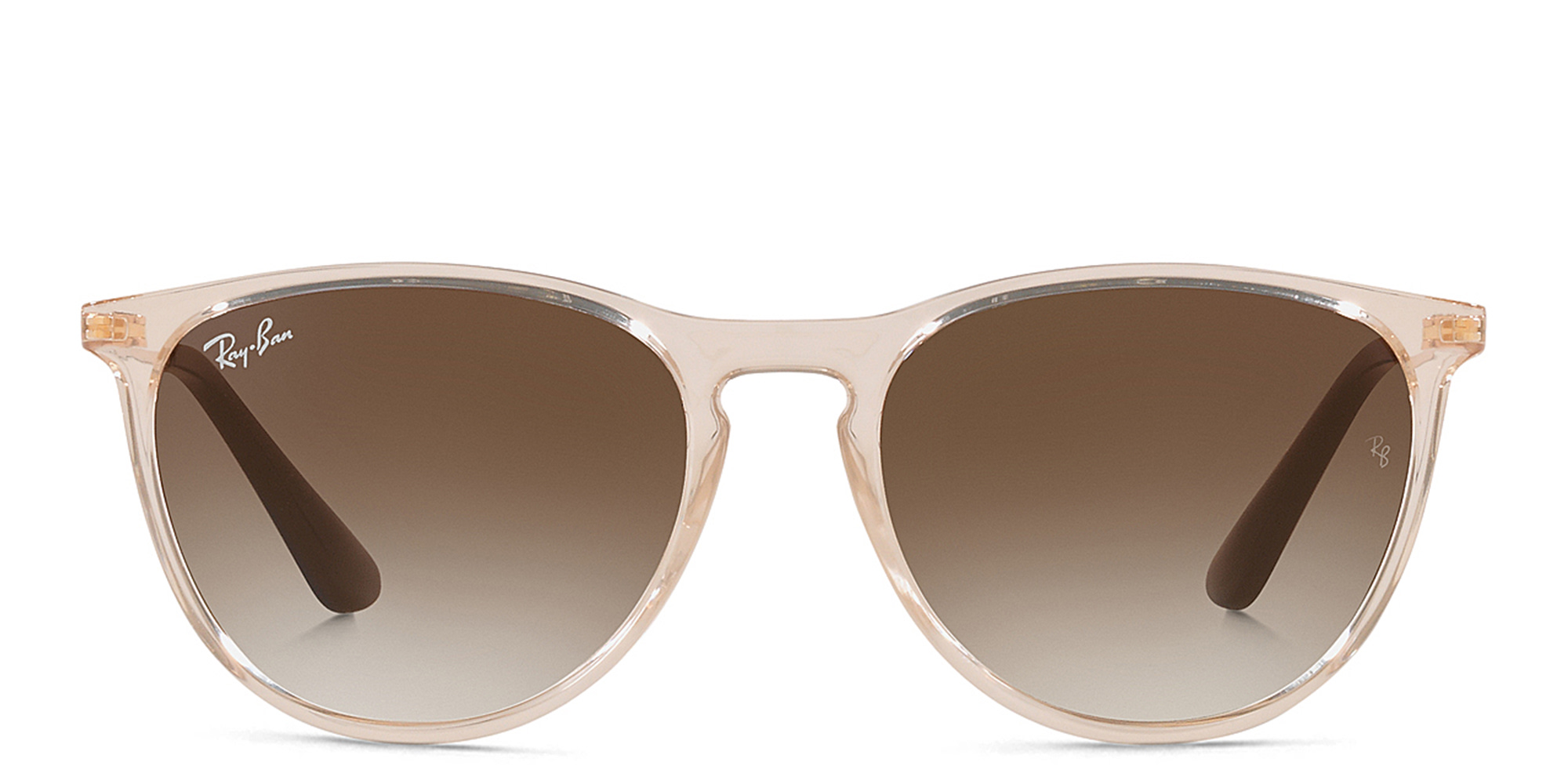 Shop Ray-Ban Junior Kids Erika Panthos Sunglasses in Transparent light brown online.