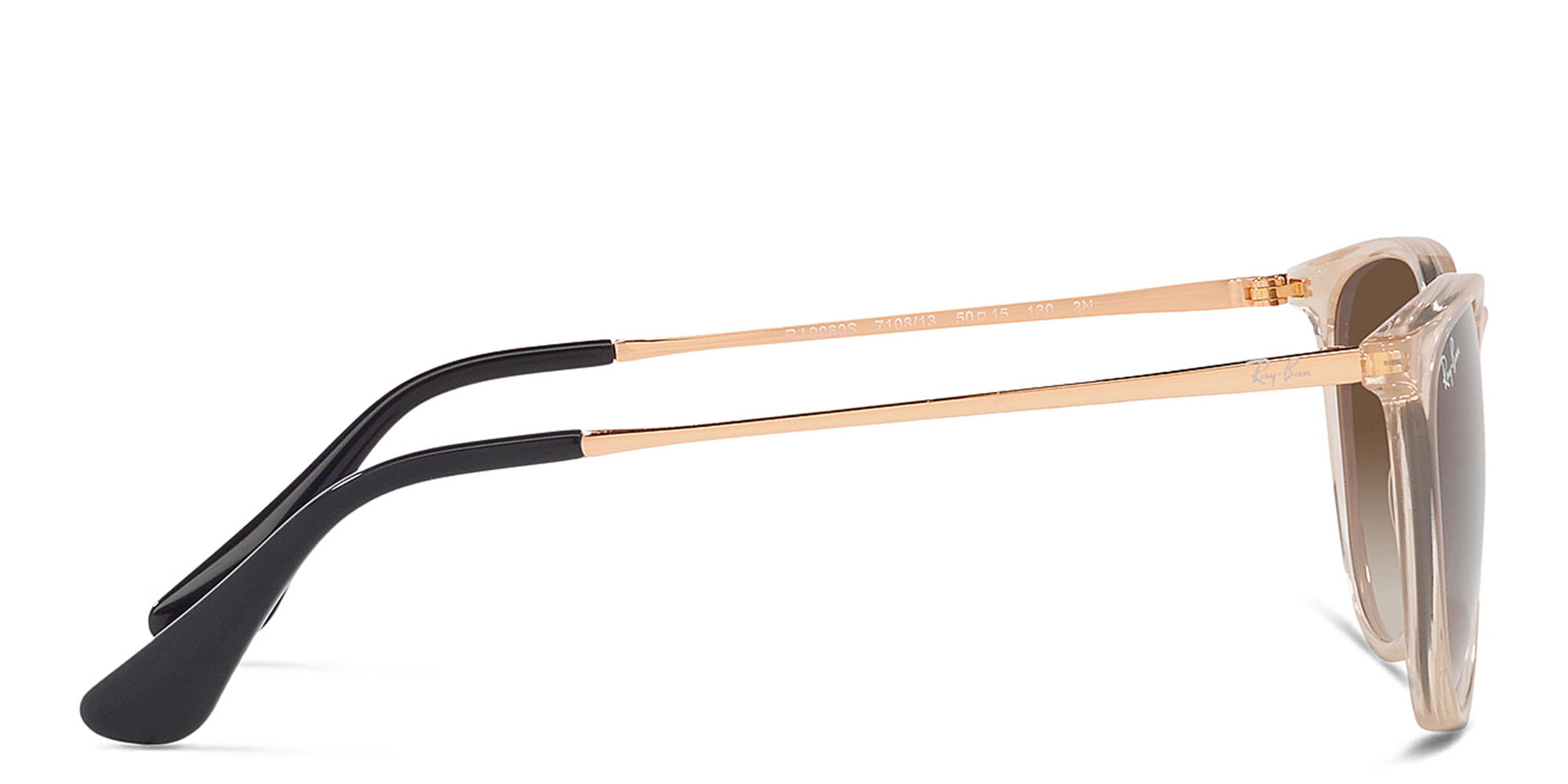 Shop Ray-Ban Junior Kids Erika Panthos Sunglasses in Transparent light brown online.