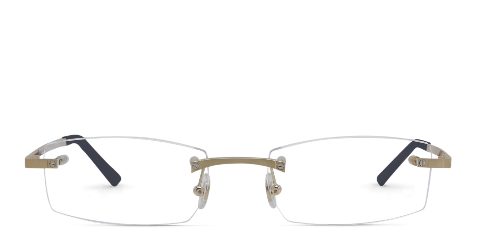 Cartier Santos de Cartier Unisex Eyeglasses in Gold – Product Photo 1