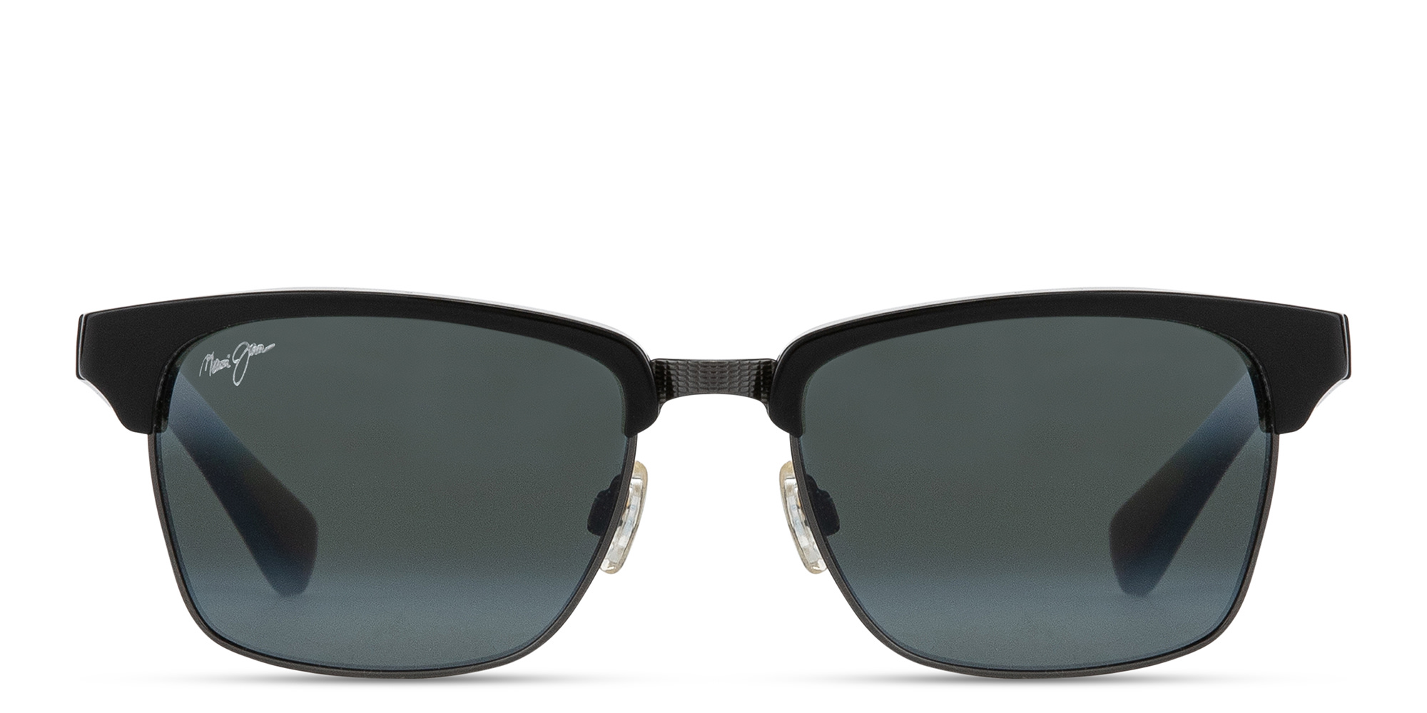 Maui Jim Kawika Unisex Rectangle Sunglasses in Black – Product Photo 1