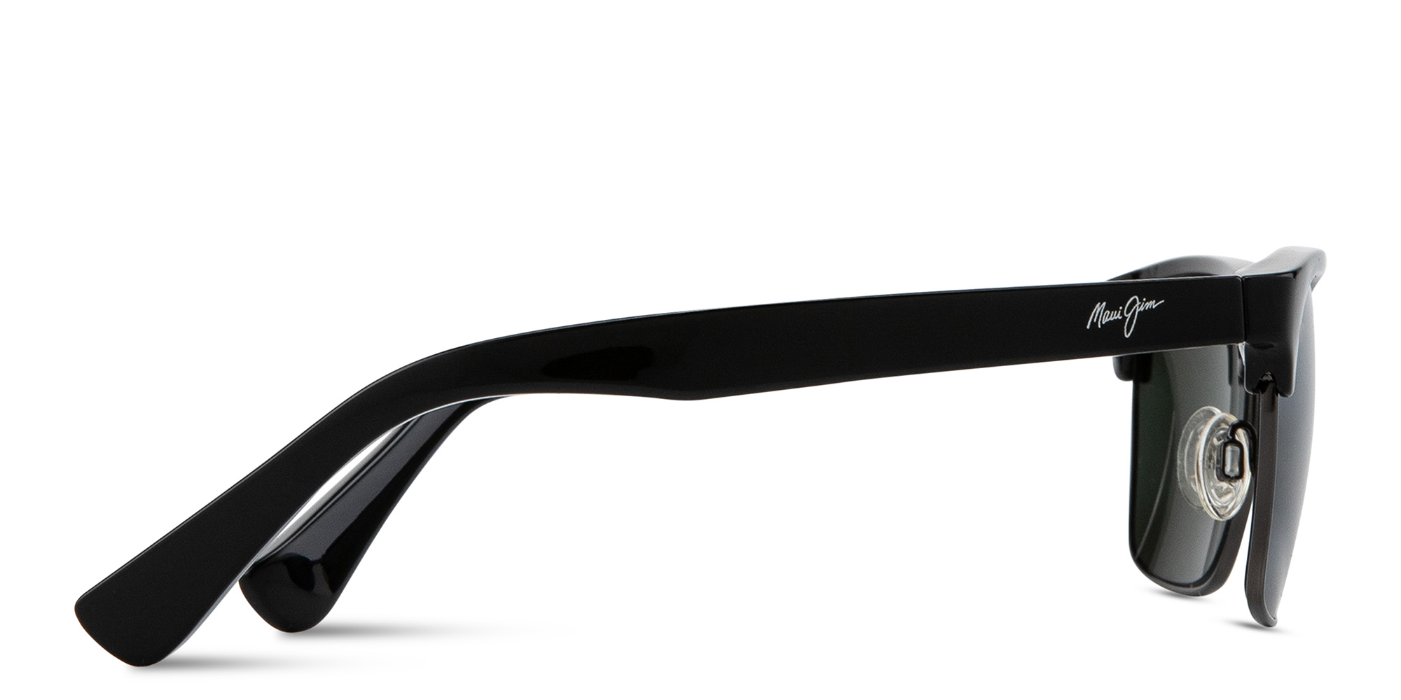 Maui Jim Kawika Unisex Rectangle Sunglasses in Black – Product Photo 3
