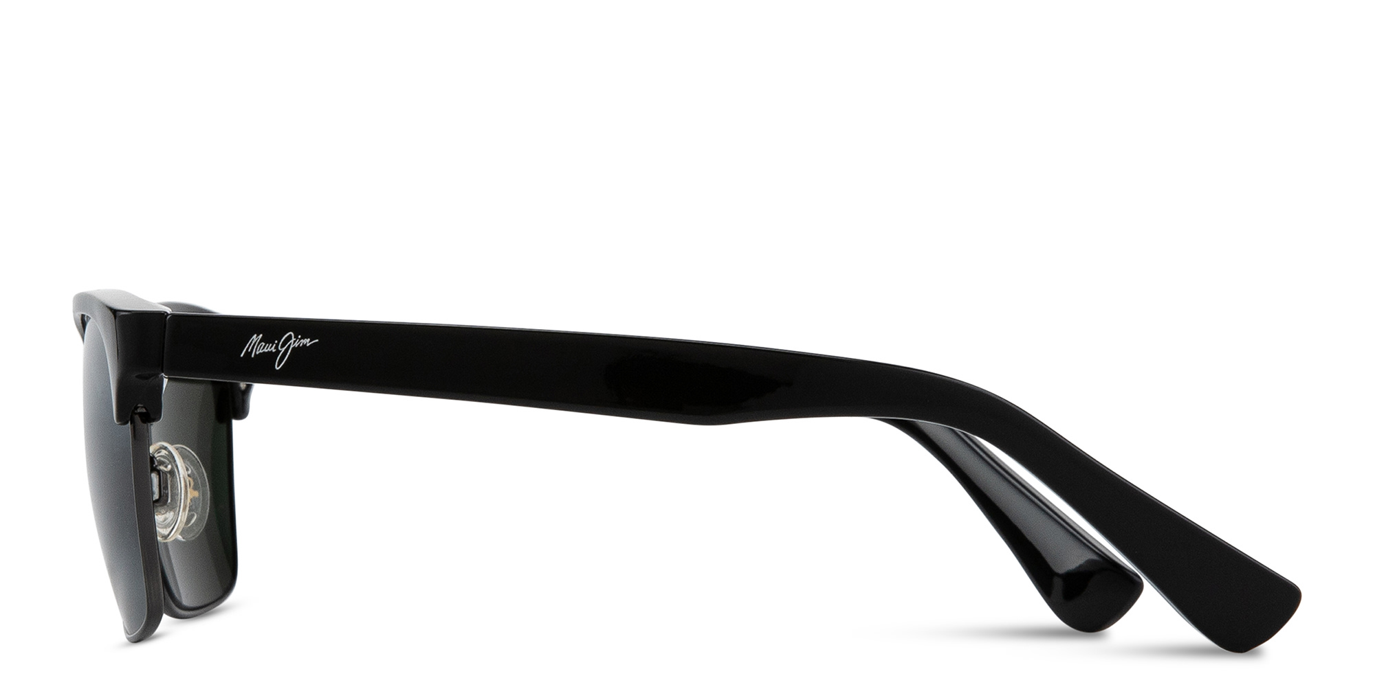 Maui Jim Kawika Unisex Rectangle Sunglasses in Black – Product Photo 4