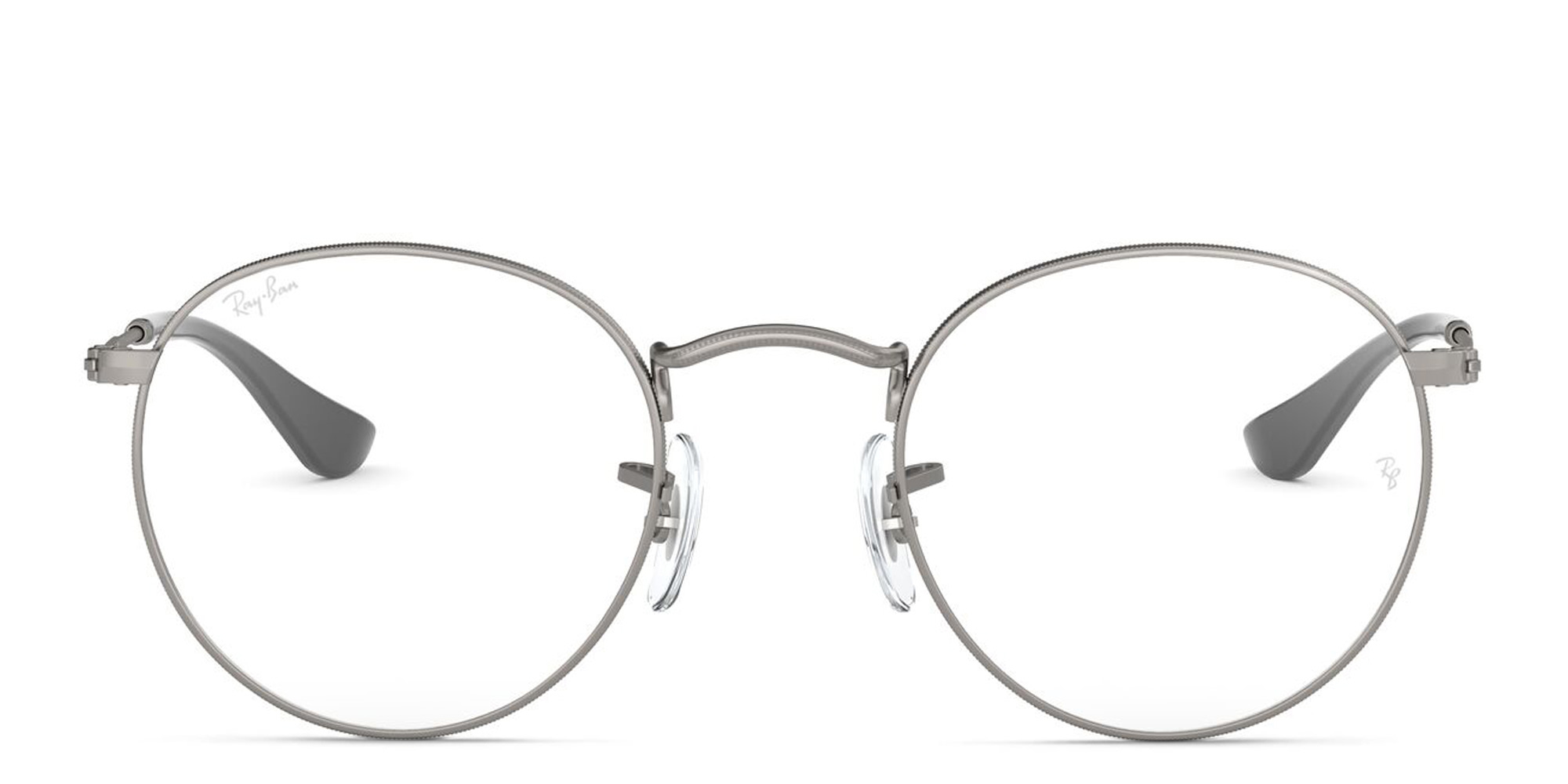 Ray-Ban Round Metal Optics Eyeglasses in Ruthenium – Product Photo 1