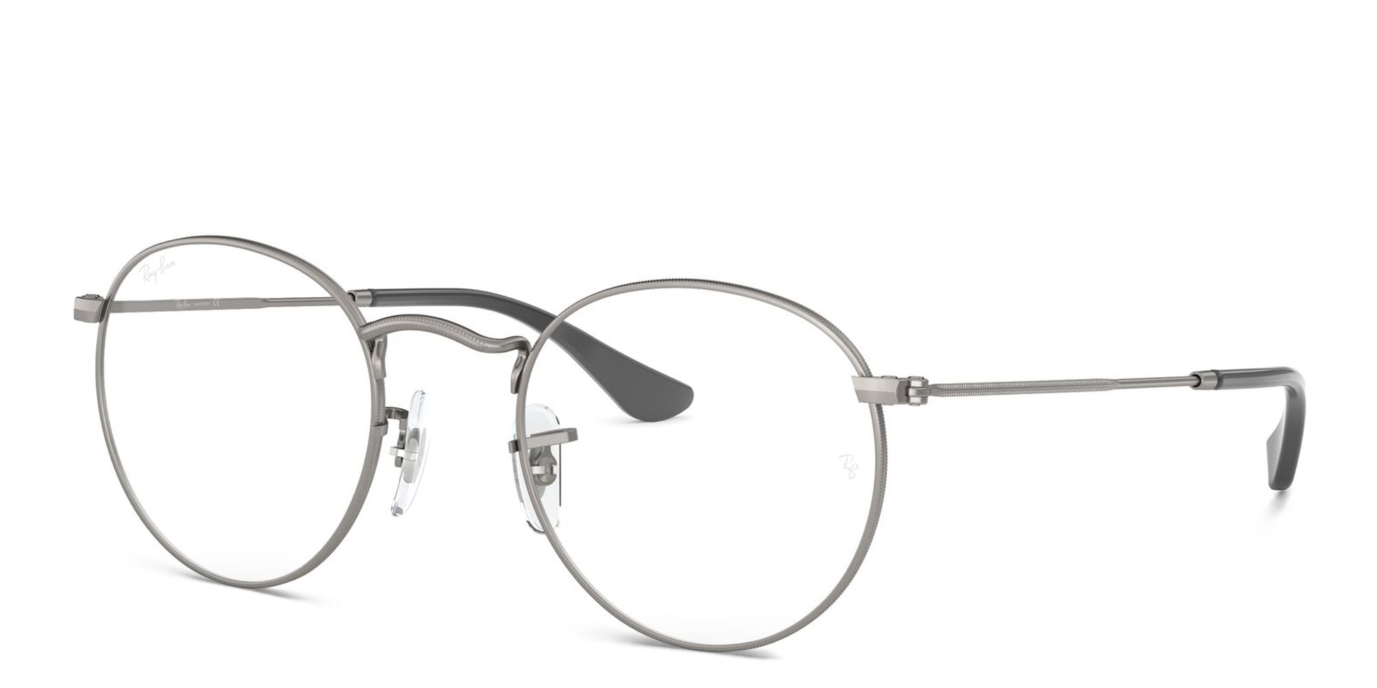 Ray-Ban Round Metal Optics Eyeglasses in Ruthenium – Product Photo 2