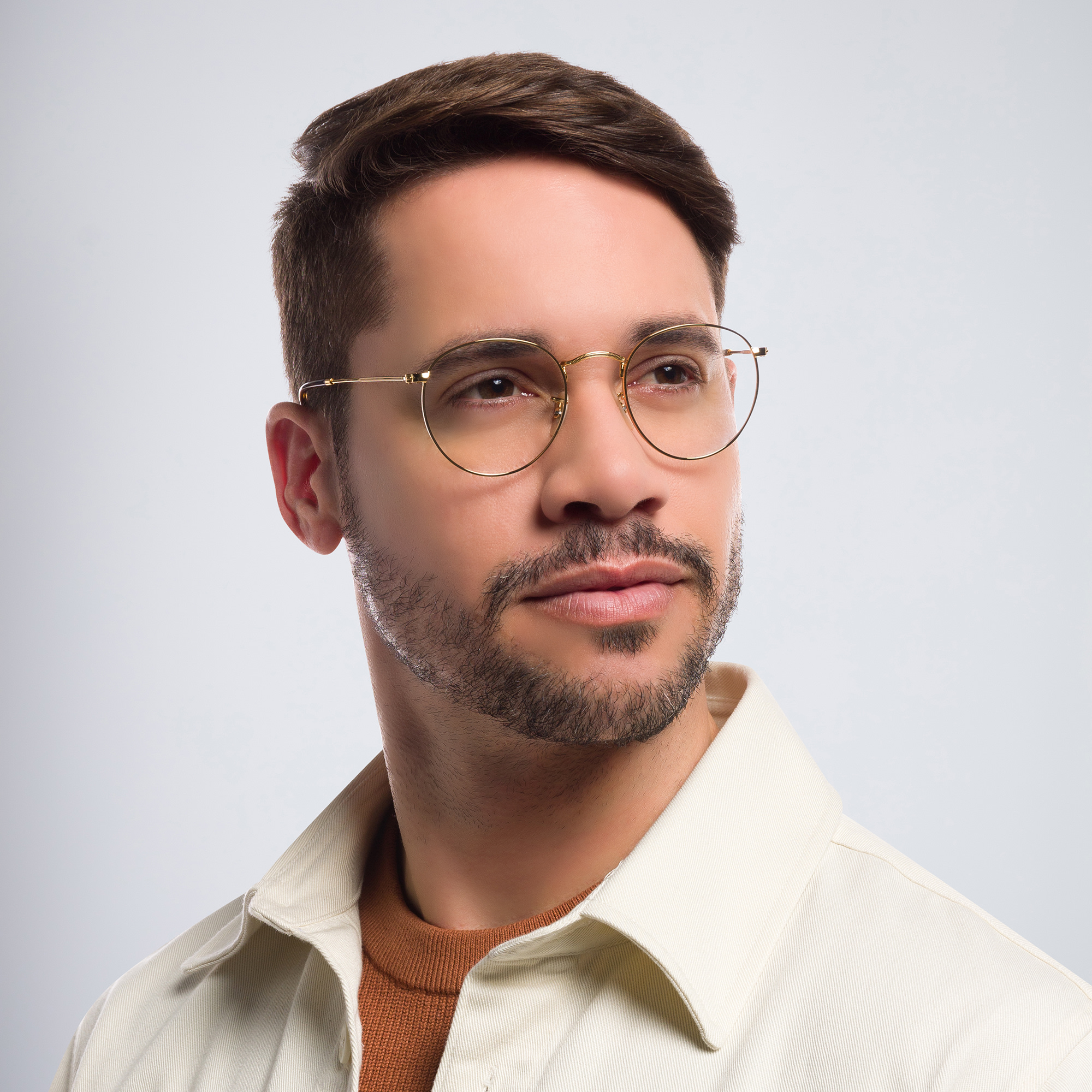 Ray-Ban Round Metal Optics Eyeglasses in Gold – Product Photo 7