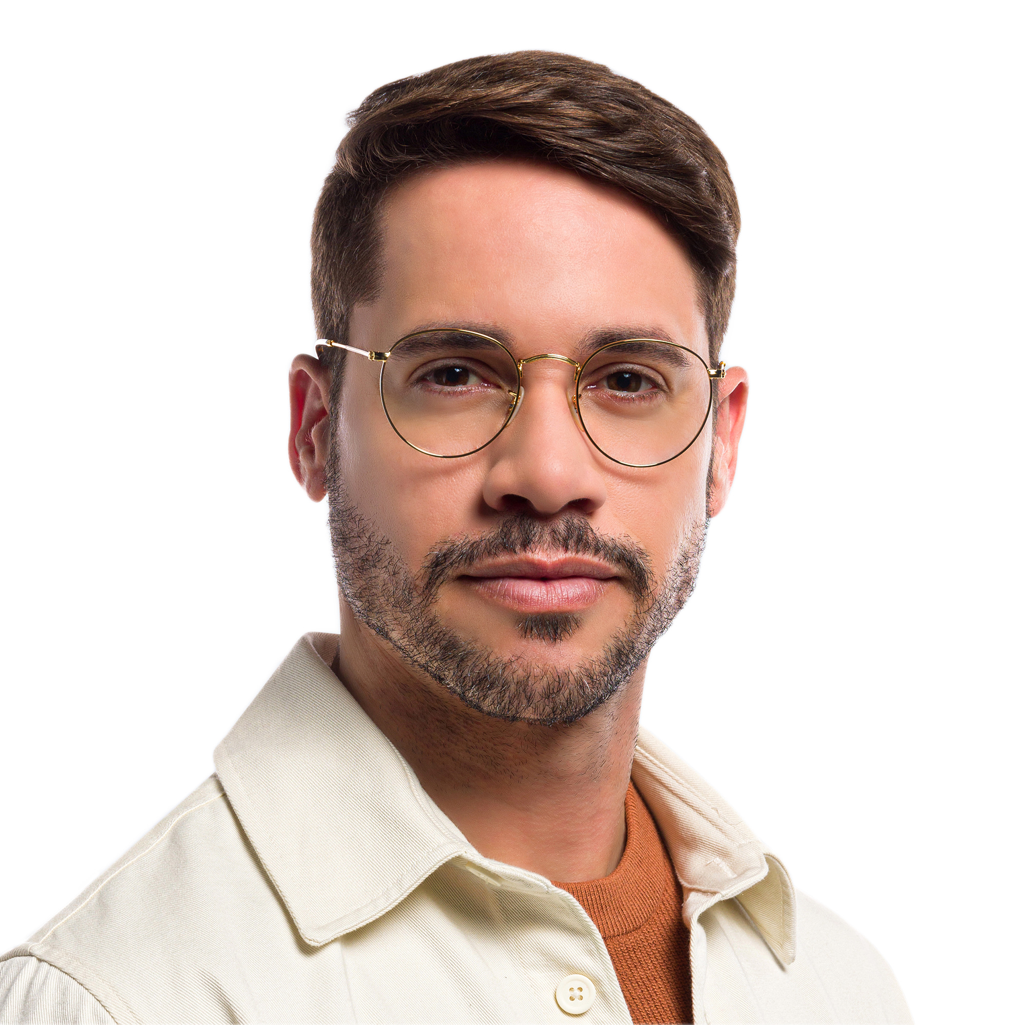 Ray-Ban Round Metal Optics Eyeglasses in Gold – Product Photo 8