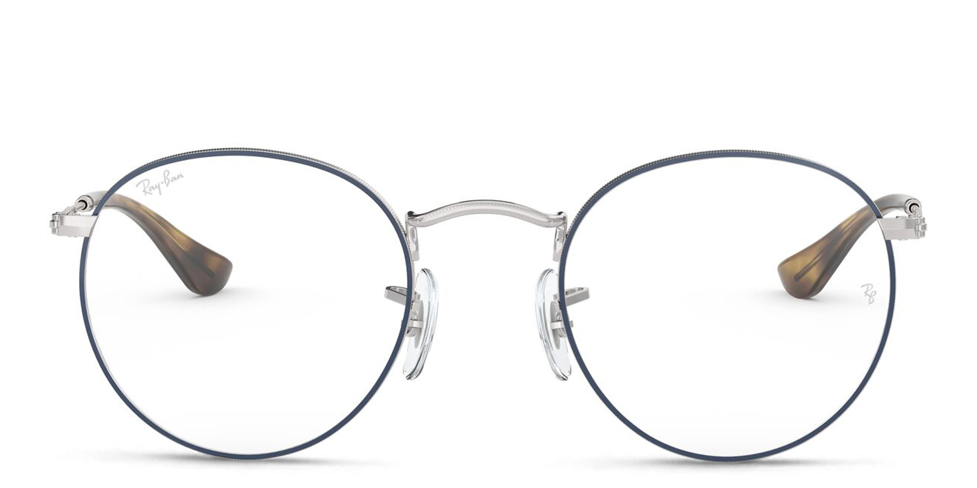 Ray-Ban Round Metal Unisex Eyeglasses in Silver – Product Photo 1