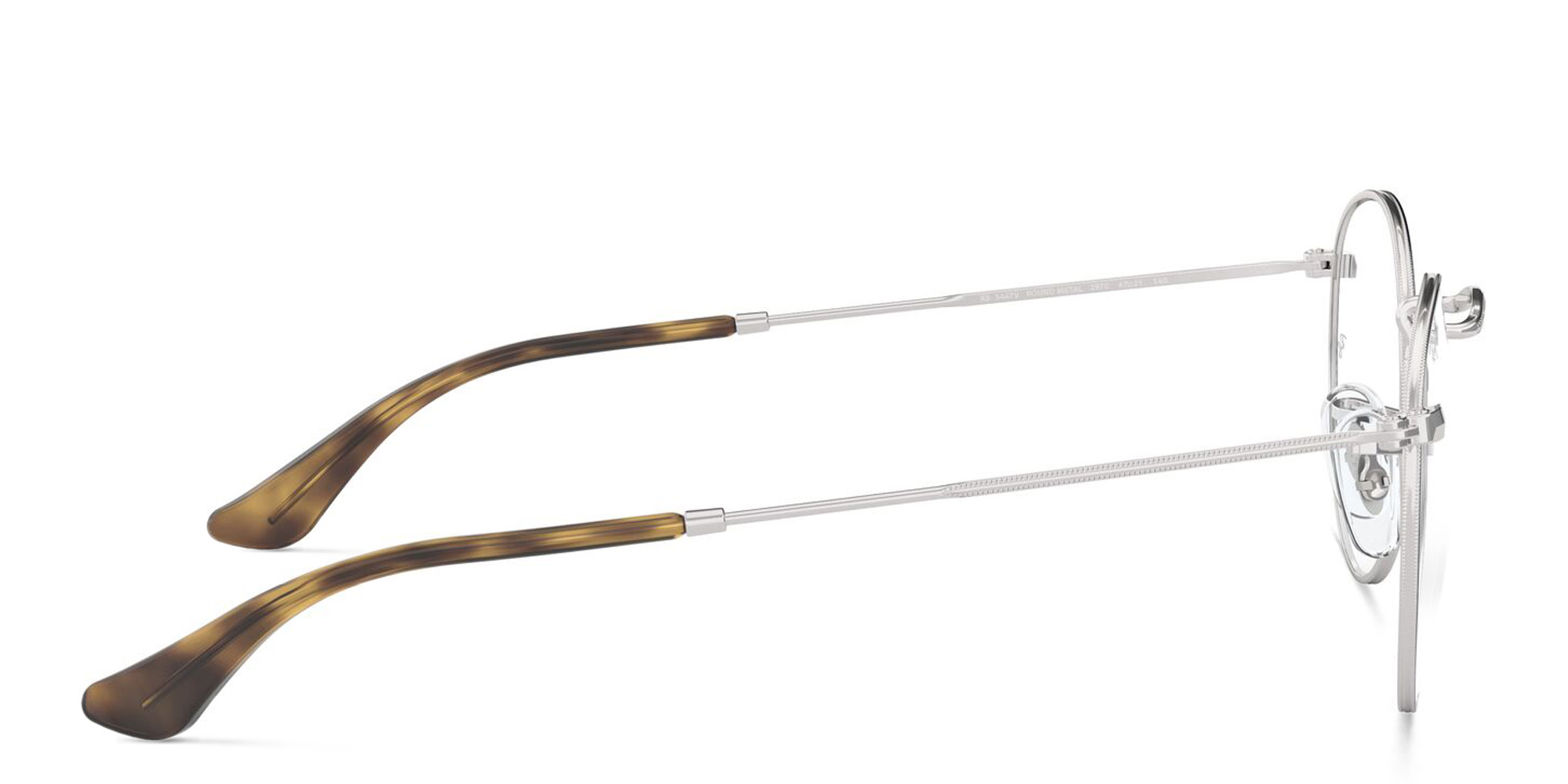 Ray-Ban Round Metal Unisex Eyeglasses in Silver – Product Photo 3