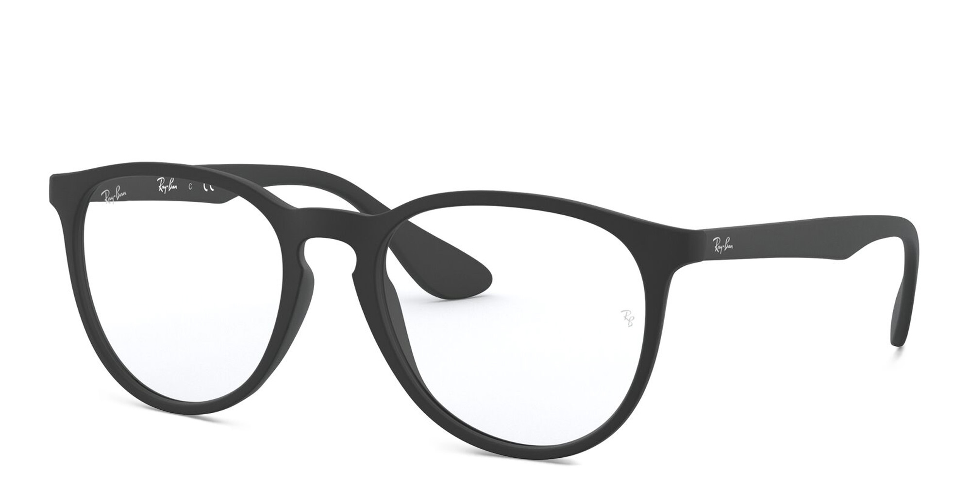 Ray-Ban Erika Optics Round Eyeglasses in Black – Product Photo 2