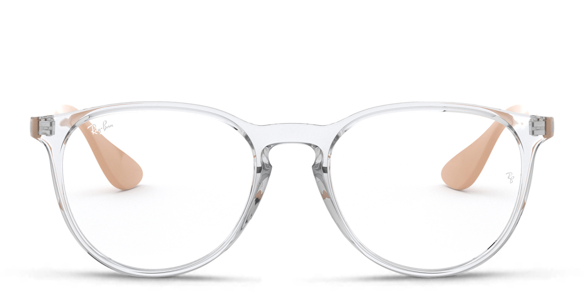 Ray-Ban Erika Round Eyeglasses in Transparent – Product Photo 1