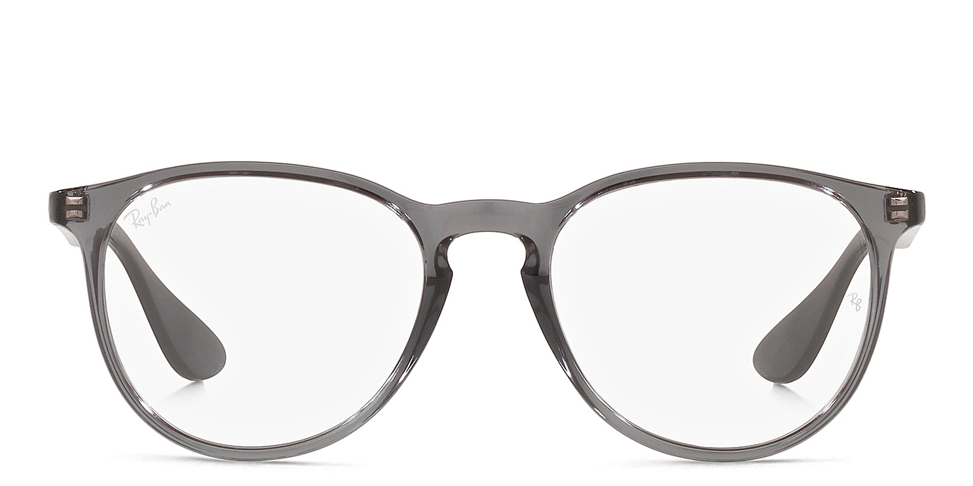 نظارة طبية إريكا بإطار دائري من راي بان بلون رمادي شفاف - صورة المنتج 1