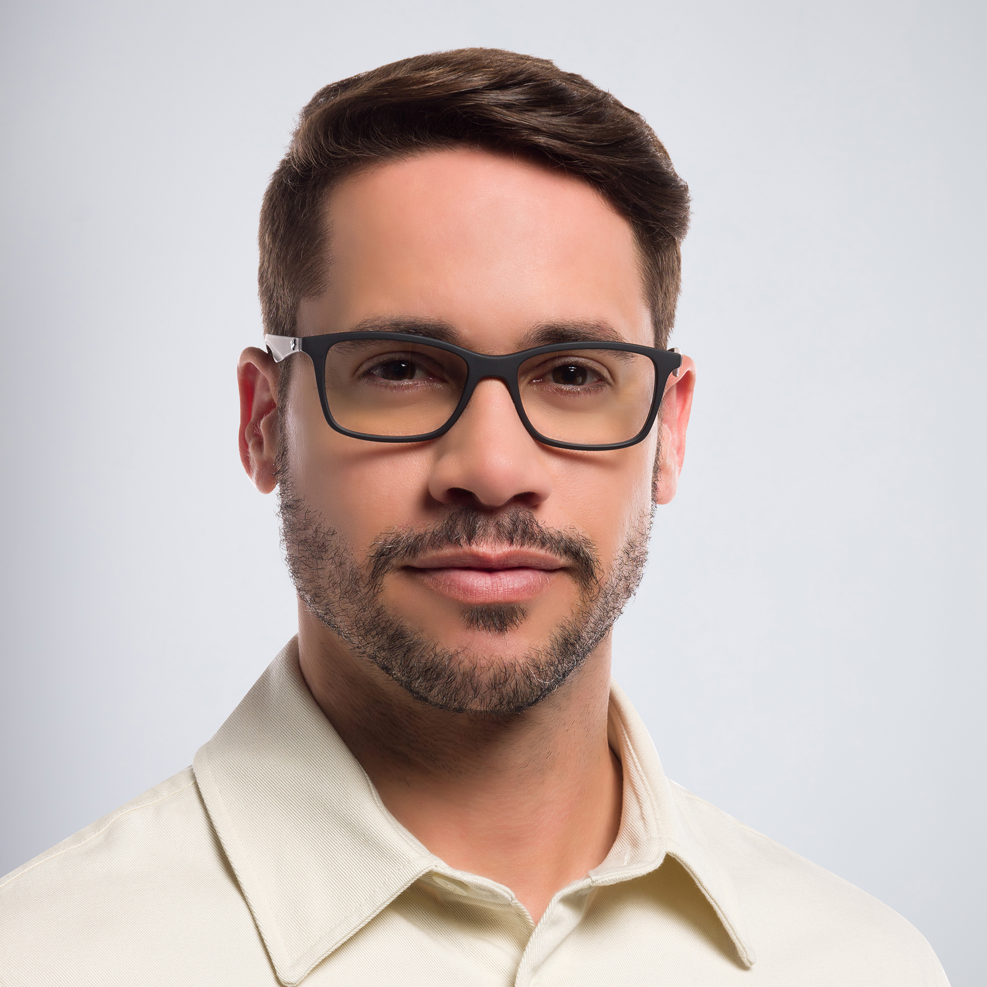 Ray-Ban Optics Unisex Rectangle Eyeglasses in Black – Product Photo 8