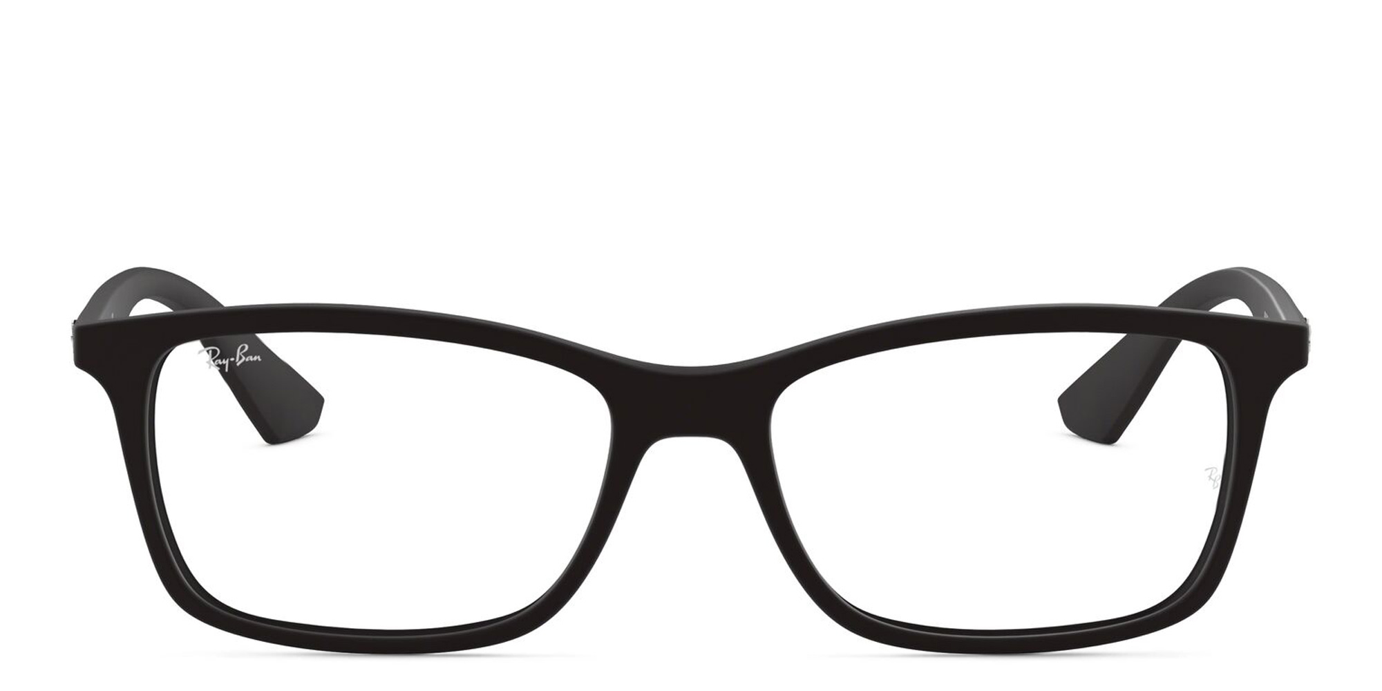 Ray-Ban Optics Unisex Rectangle Eyeglasses in Black – Product Photo 1