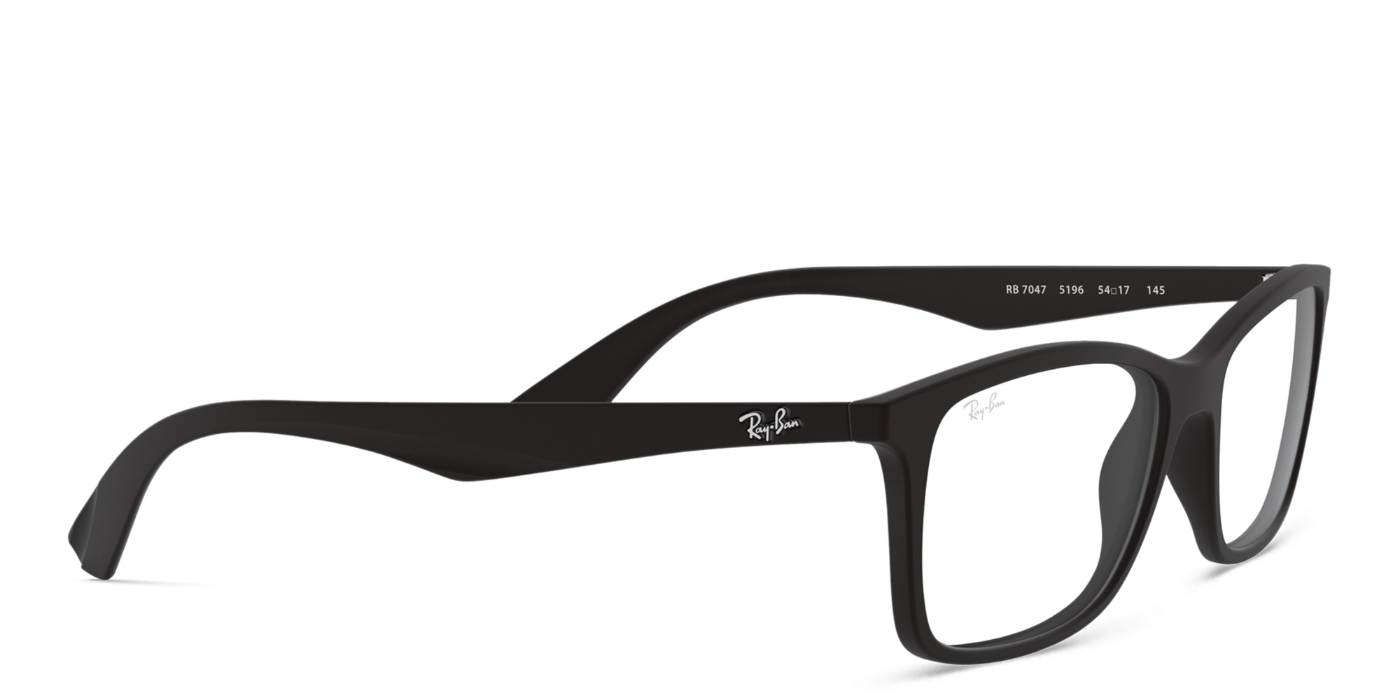 Ray-Ban Optics Unisex Rectangle Eyeglasses in Black – Product Photo 4