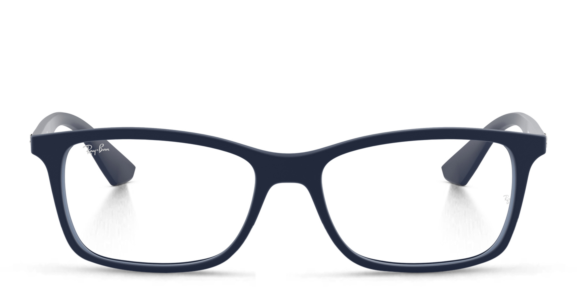 Ray-Ban Unisex Square Eyeglasses in Transparent Blue – Product Photo 1