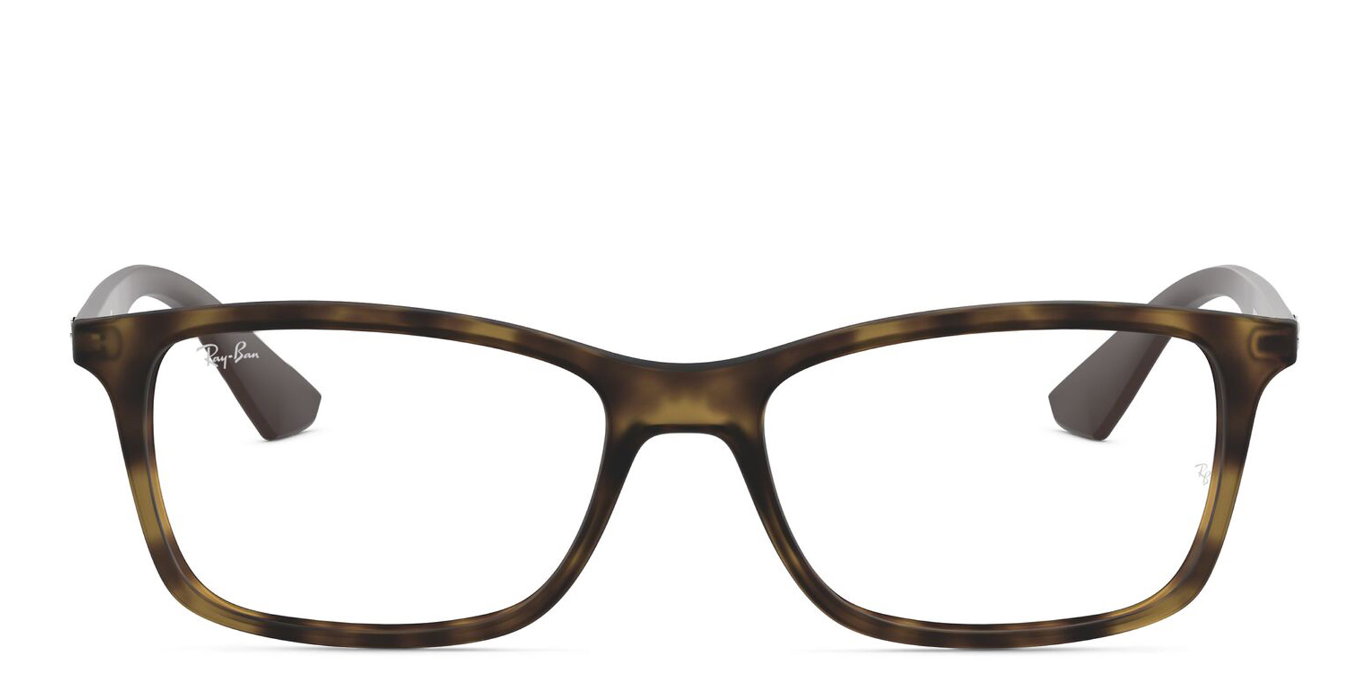Ray-Ban Optics Unisex Rectangle Eyeglasses in Havana – Product Photo 1