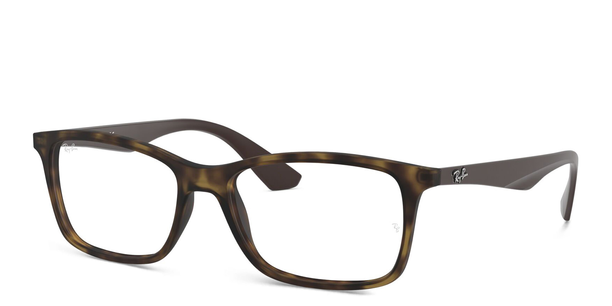 Ray-Ban Optics Unisex Rectangle Eyeglasses in Havana – Product Photo 2