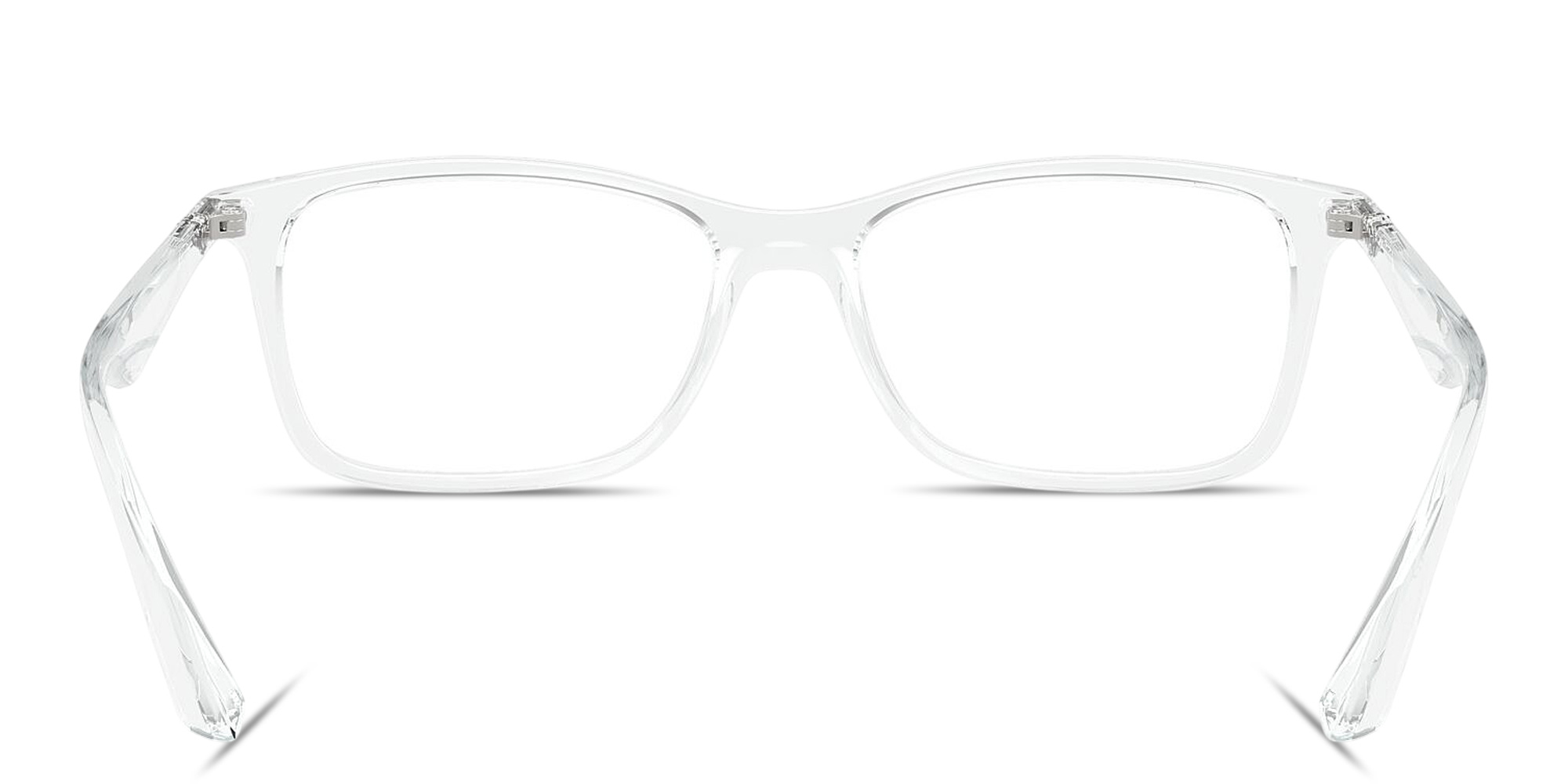 Shop Ray-Ban Optics Unisex Square Eyeglasses in Transparent online.
