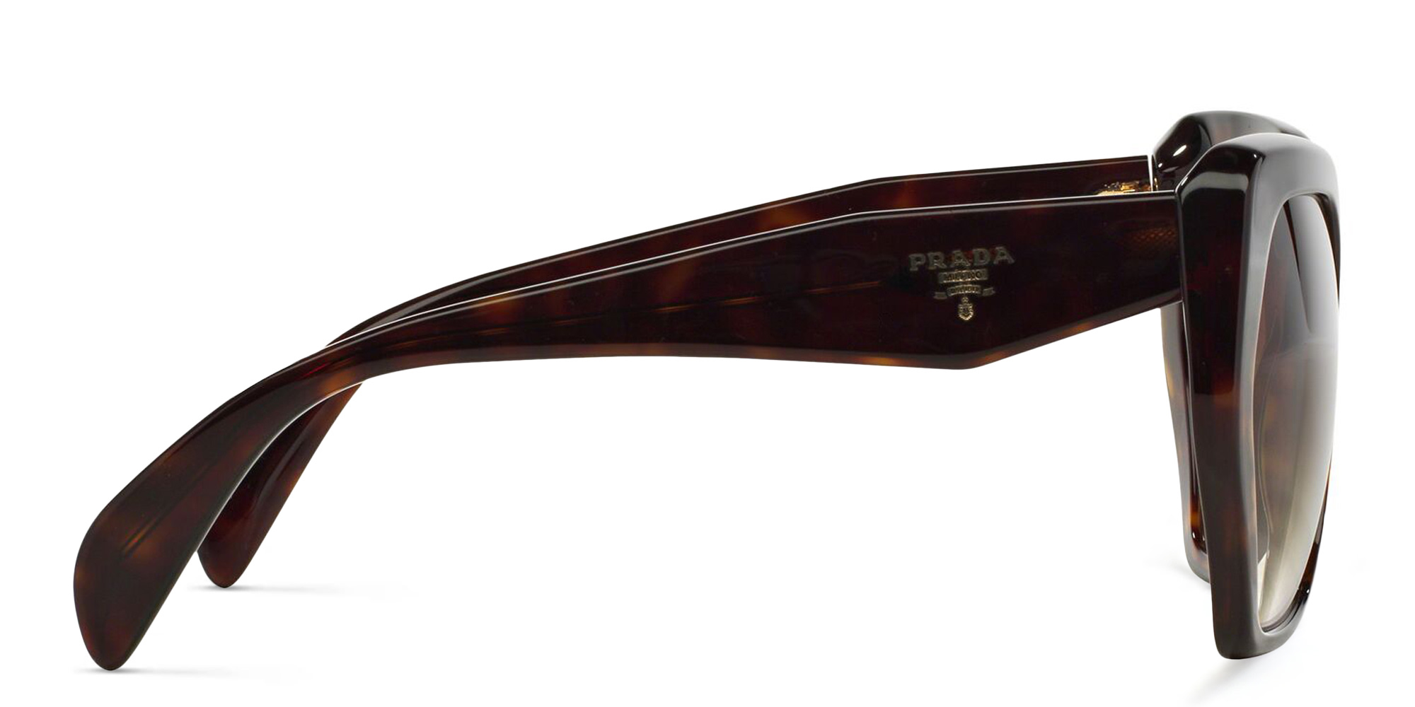 PRADA Irregular Sunglasses in Havana – Product Photo 3