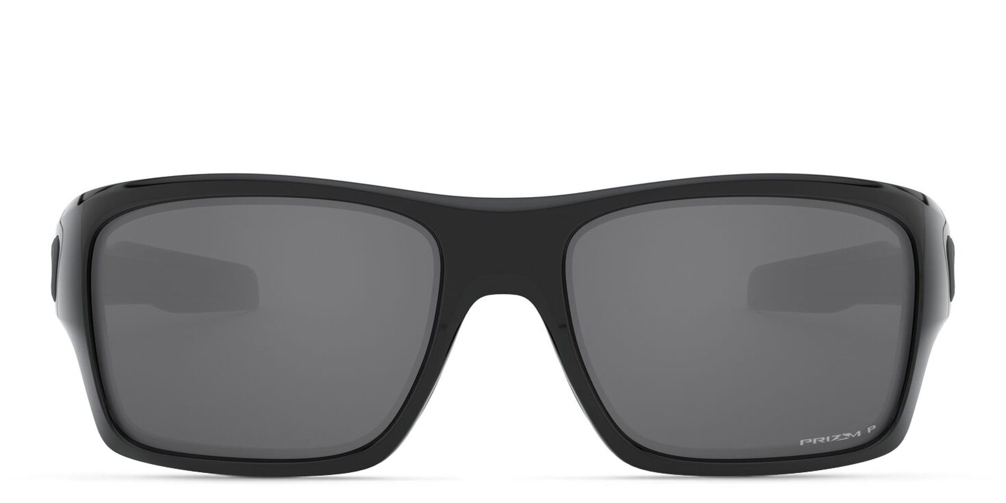 Oakley TURBINE™ Rectangle Polarized Sunglasses in Polished Black – Product Photo 1
