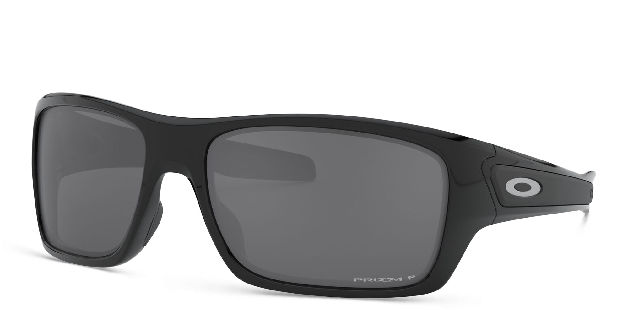 Oakley TURBINE™ Rectangle Polarized Sunglasses in Polished Black – Product Photo 2