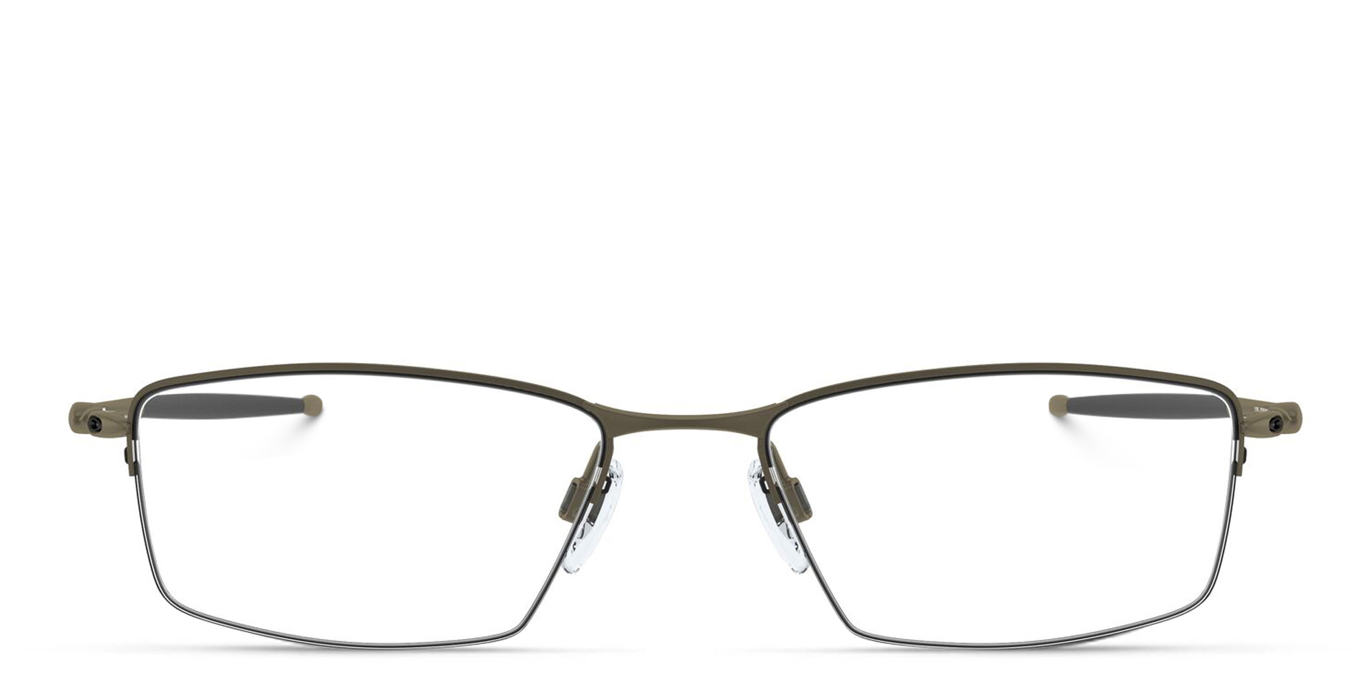 نظارات طبية ليزارد بإطار نصفي مستطيل من اوكلي بلون رمادي - صورة المنتج 1