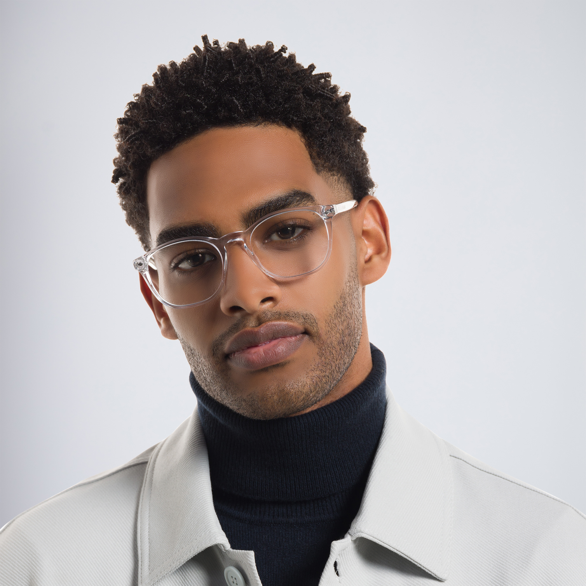 GIORGIO ARMANI Panthos Eyeglasses in Clear – Product Photo 6