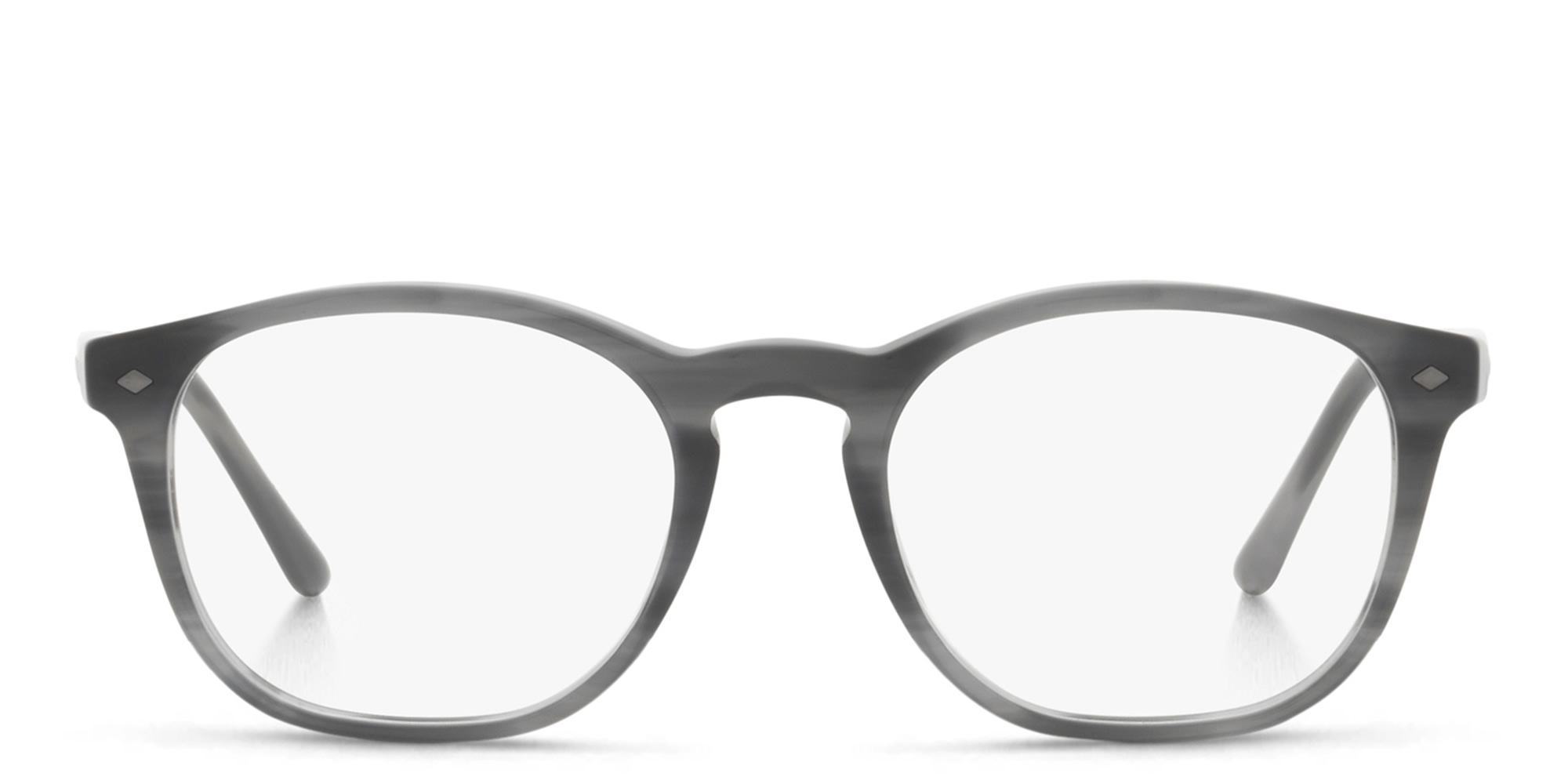 نظارات طبية دائرية من جورجو أرماني بلون رمادي - صورة المنتج 1