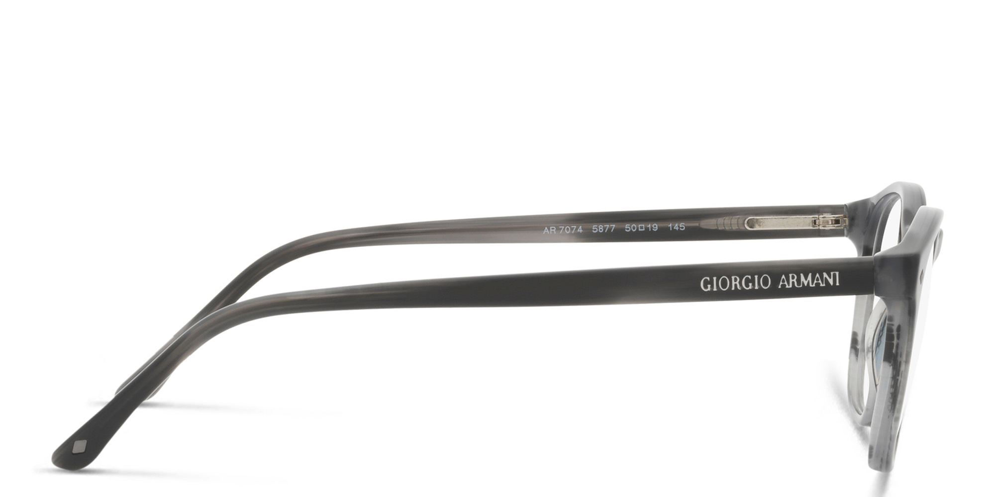 GIORGIO ARMANI Round Eyeglasses in Grey – Product Photo 3