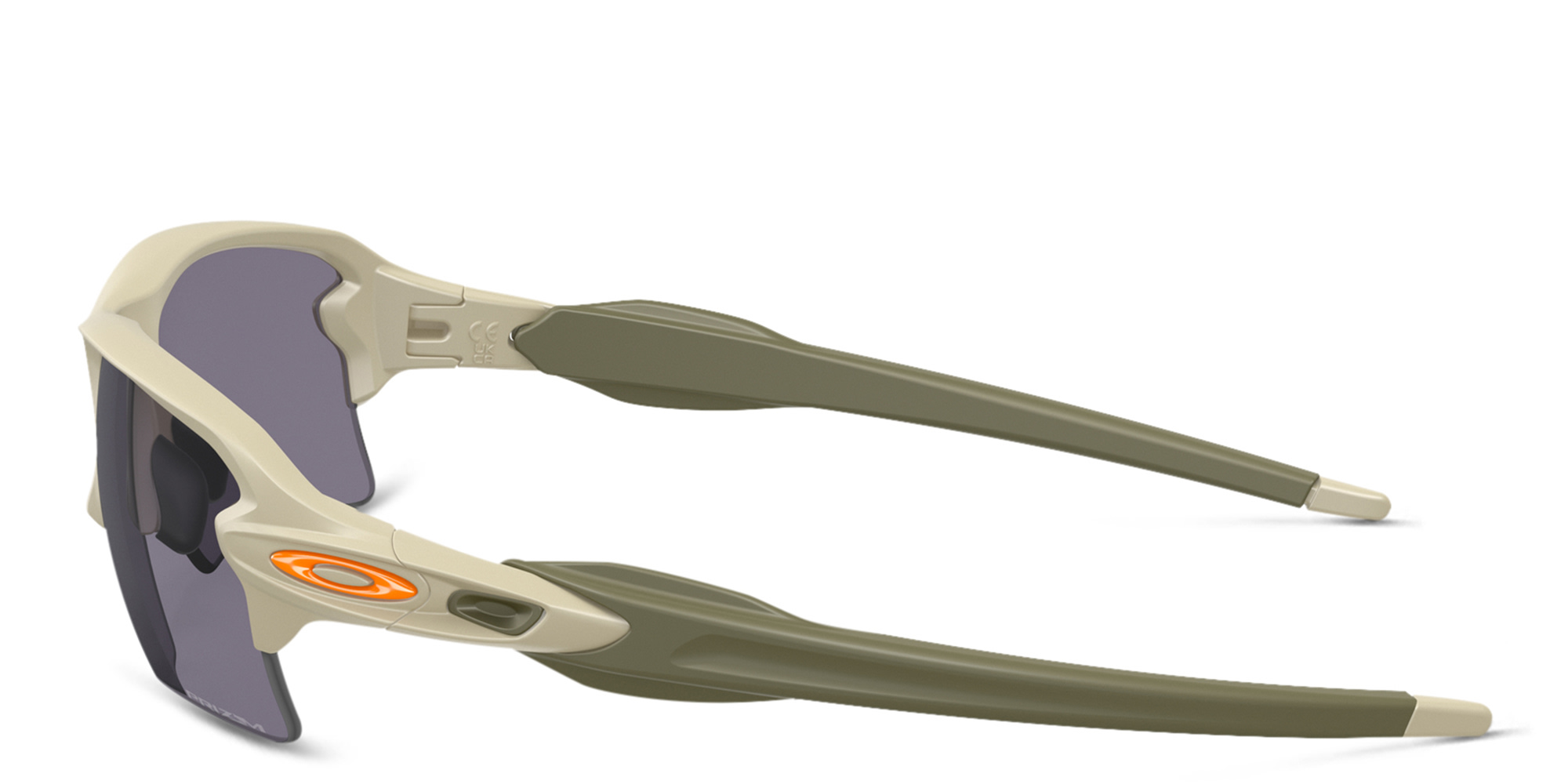 Shop Oakley Half-Rim Rectangle Sunglasses in Matte Sand online.