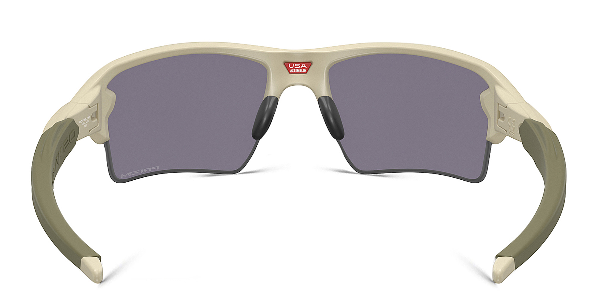 Shop Oakley Half-Rim Rectangle Sunglasses in Matte Sand online.