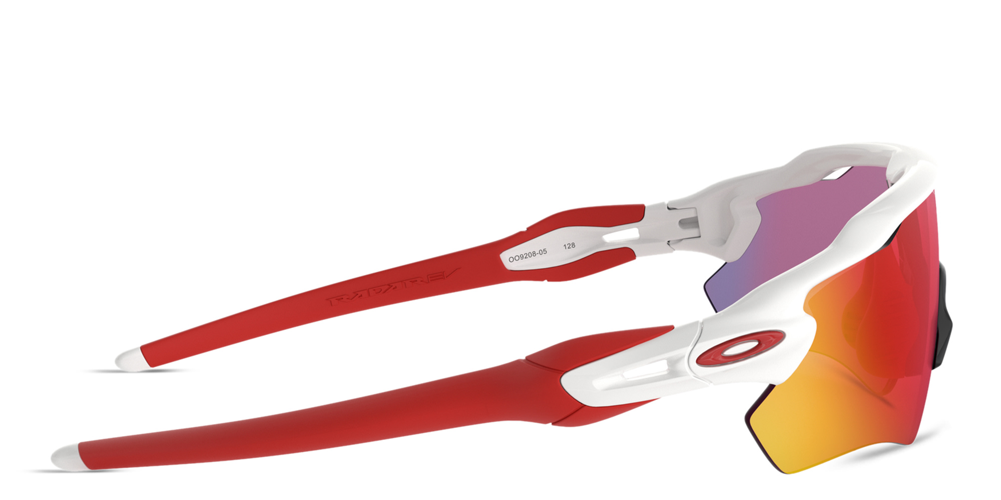 نظارات شمسية رادار إيف باث بإطار نصفي قناع من اوكلي بلون أبيض لامع - صورة المنتج 3