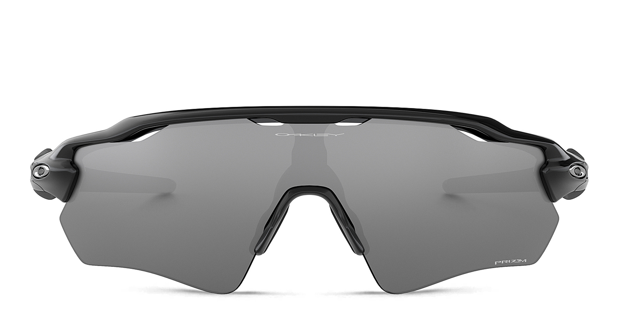 Shop Oakley Radar EV Path Half-Rim Mask Sunglasses in Polished Black online.