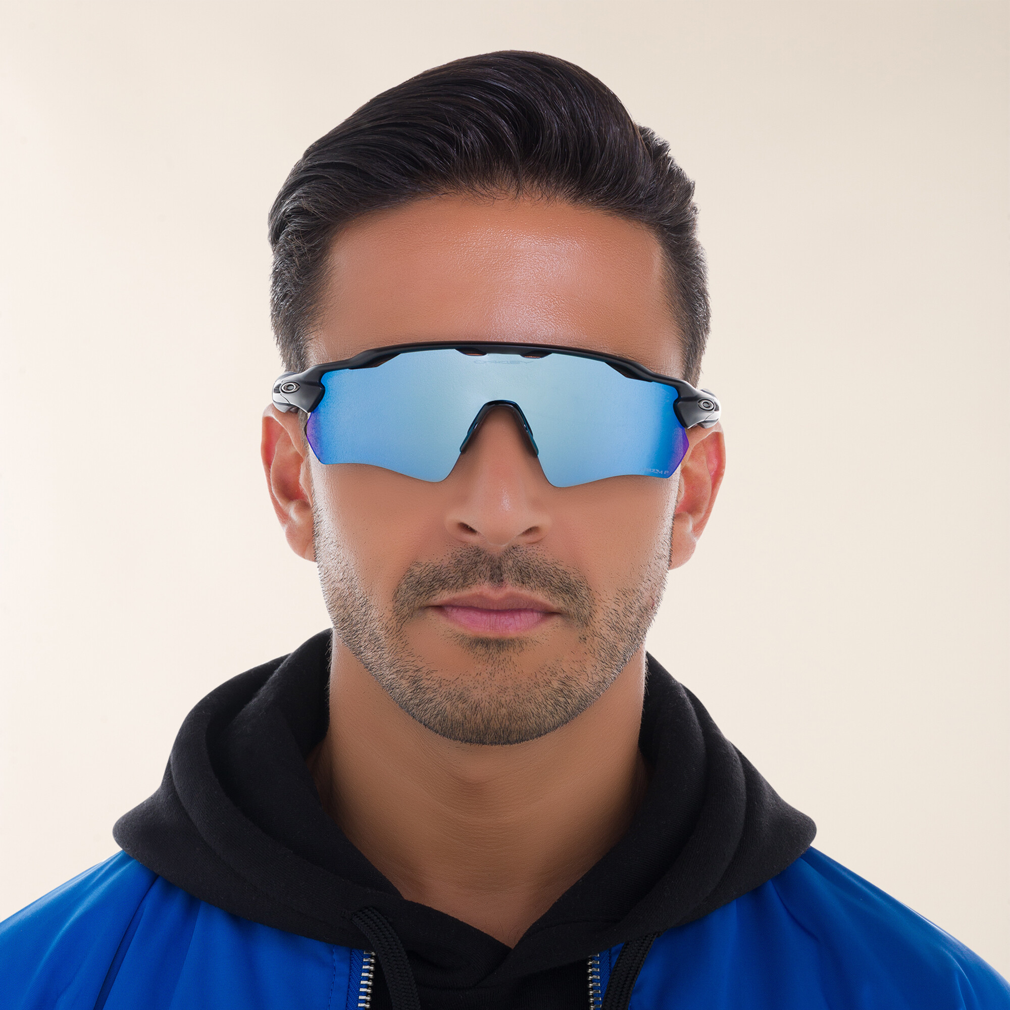 Oakley Radar EV Path Half-Rim Mask Sunglasses in Matte Black – Product Photo 5