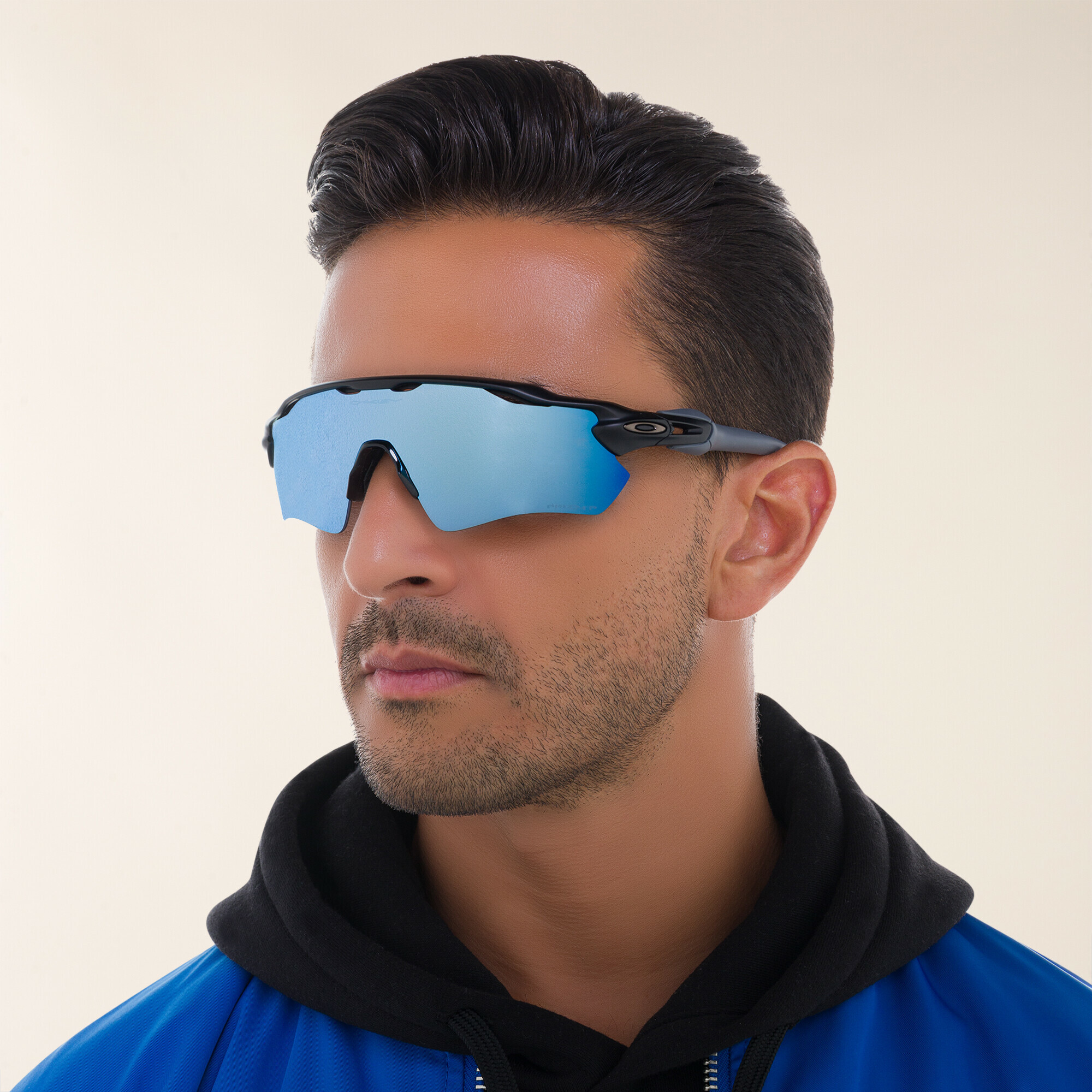 Oakley Radar EV Path Half-Rim Mask Sunglasses in Matte Black – Product Photo 6