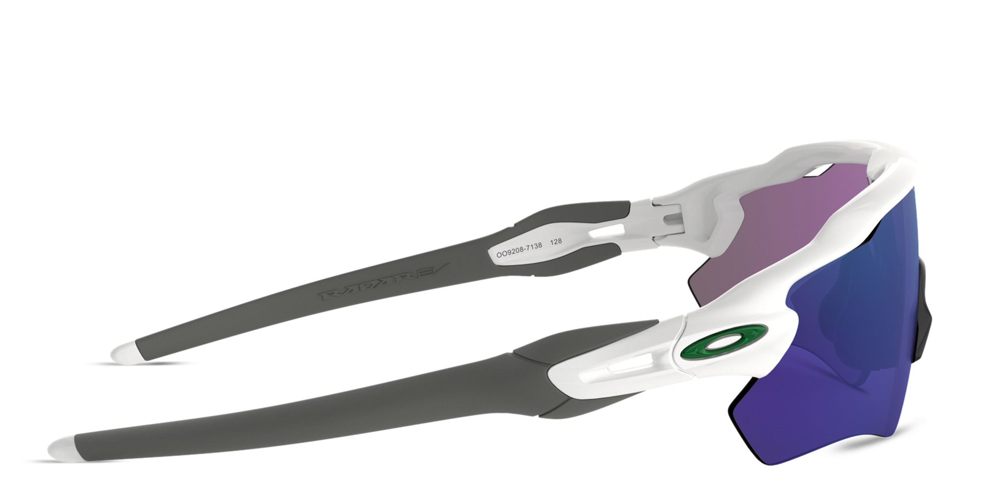 Shop Oakley Radar EV Path Half-Rim Mask Sunglasses in Polished White online.