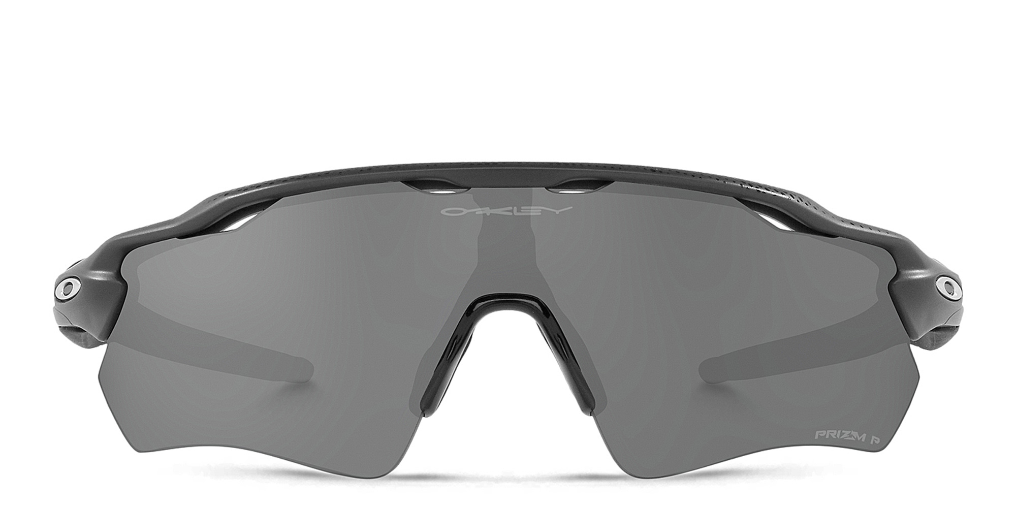 Shop Oakley Radar EV Path Half-Rim Mask Sunglasses in High Resolution Carbon online.