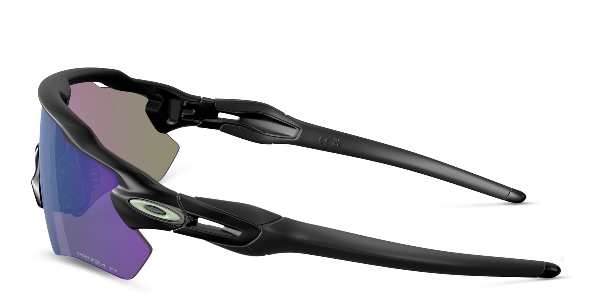 Oakley Half-Rim Wide Mask Sunglasses in Matte Black – Product Photo 3